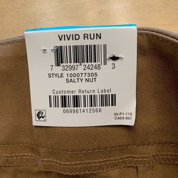 NWT INC International Concept Vivid Run Short Size 16 Tan High Rise - Picture 5 of 7